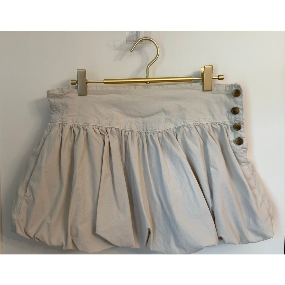 American Eagle High-Waisted Cotton Bubble Skort Gorpcore Utility Tan